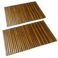 vidaXL Bathmat with Rubber Backing Bath Runner Bathroom Mat Acacia Hardwood